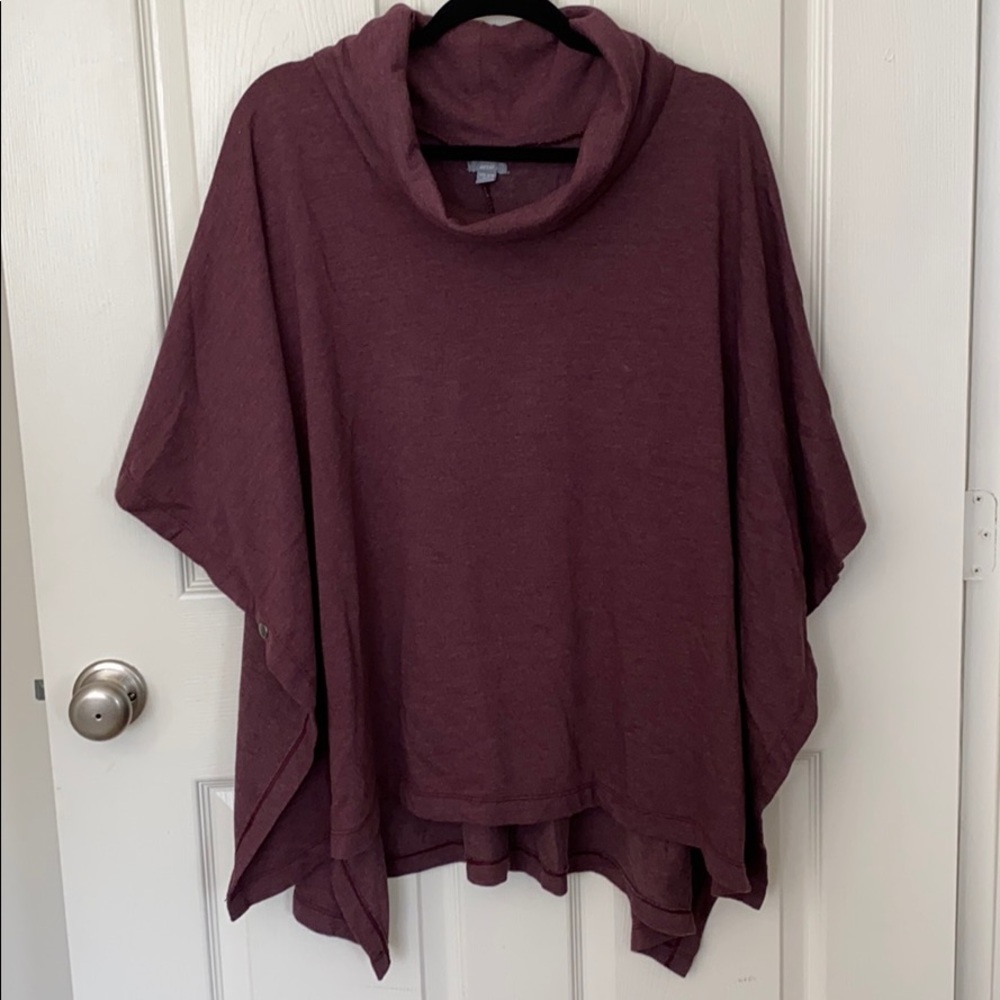 Cow neck poncho
